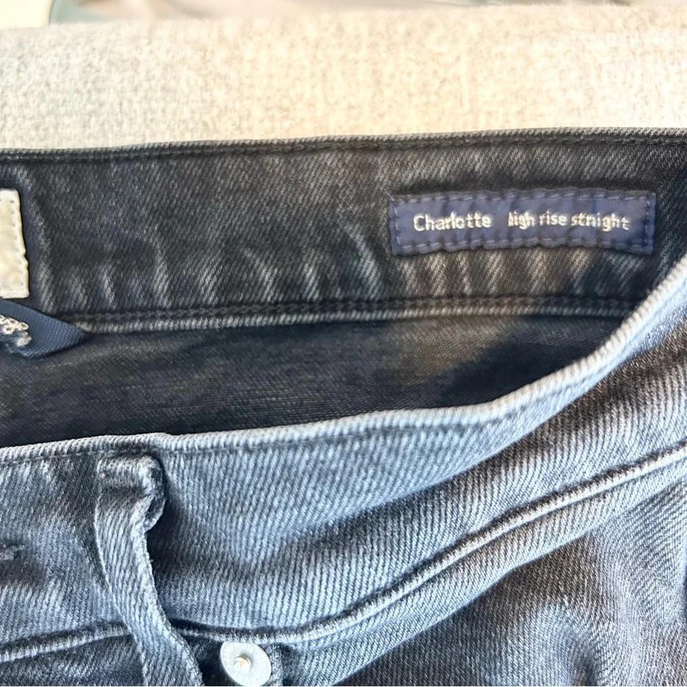Citizens of Humanity Charlotte High Rise Straight Jeans Black Size 25